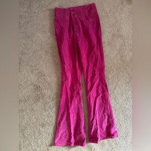 We The Free Fuchsia Flare pants